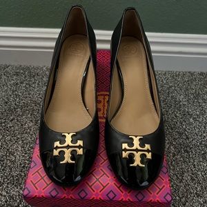 Black Tory Burch Leather Pump Size 7